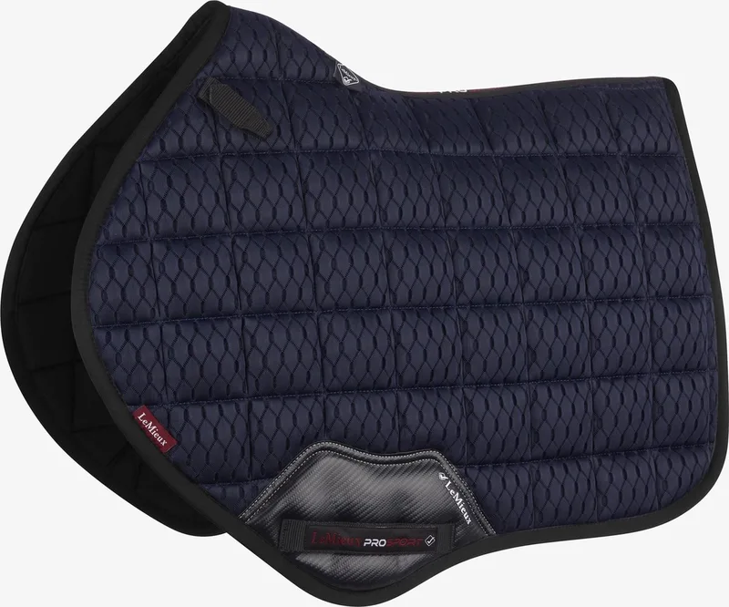 Zadeldek Lemieux Carbon Mesh Air Cc Square de LeMieux en Donkerrood – photo produit