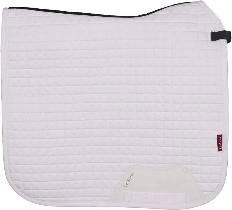Zadeldek Lemieux Cotton Dressage Square by LeMieux in White – product photo
