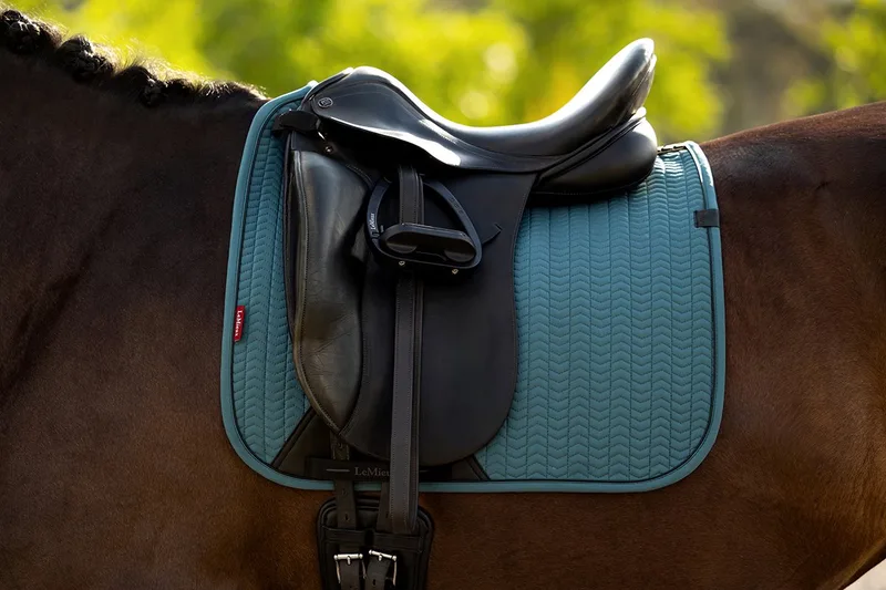 Zadeldek Lemieux Essence Dressuur by LeMieux in Turquoise – product photo