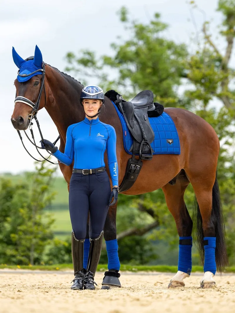Zadeldek Lemieux Loire Square Close Contact by LeMieux in Blue – product photo