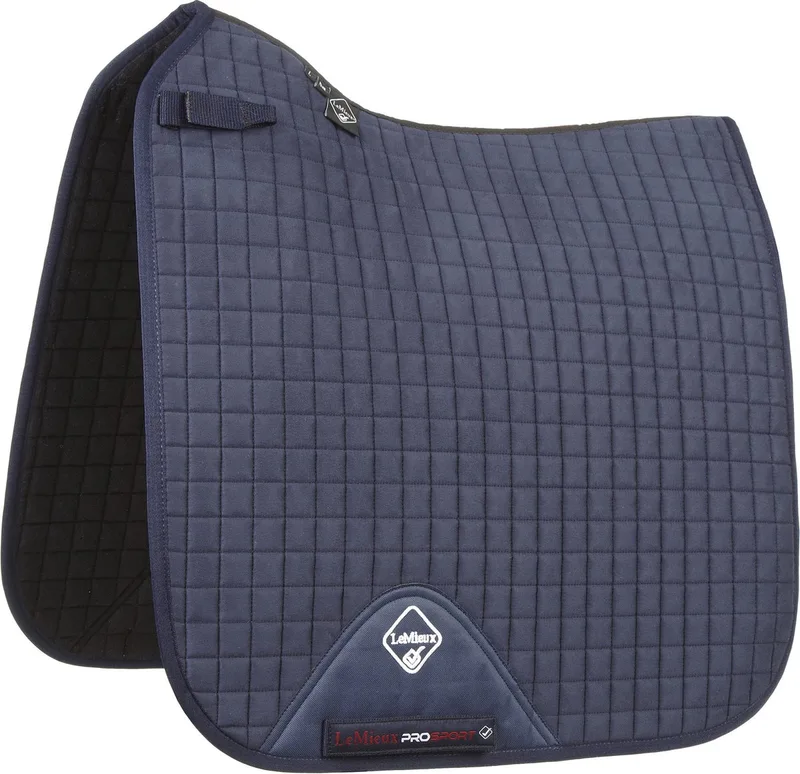 Zadeldek Lemieux Square Suede by LeMieux in Dark blue – product photo