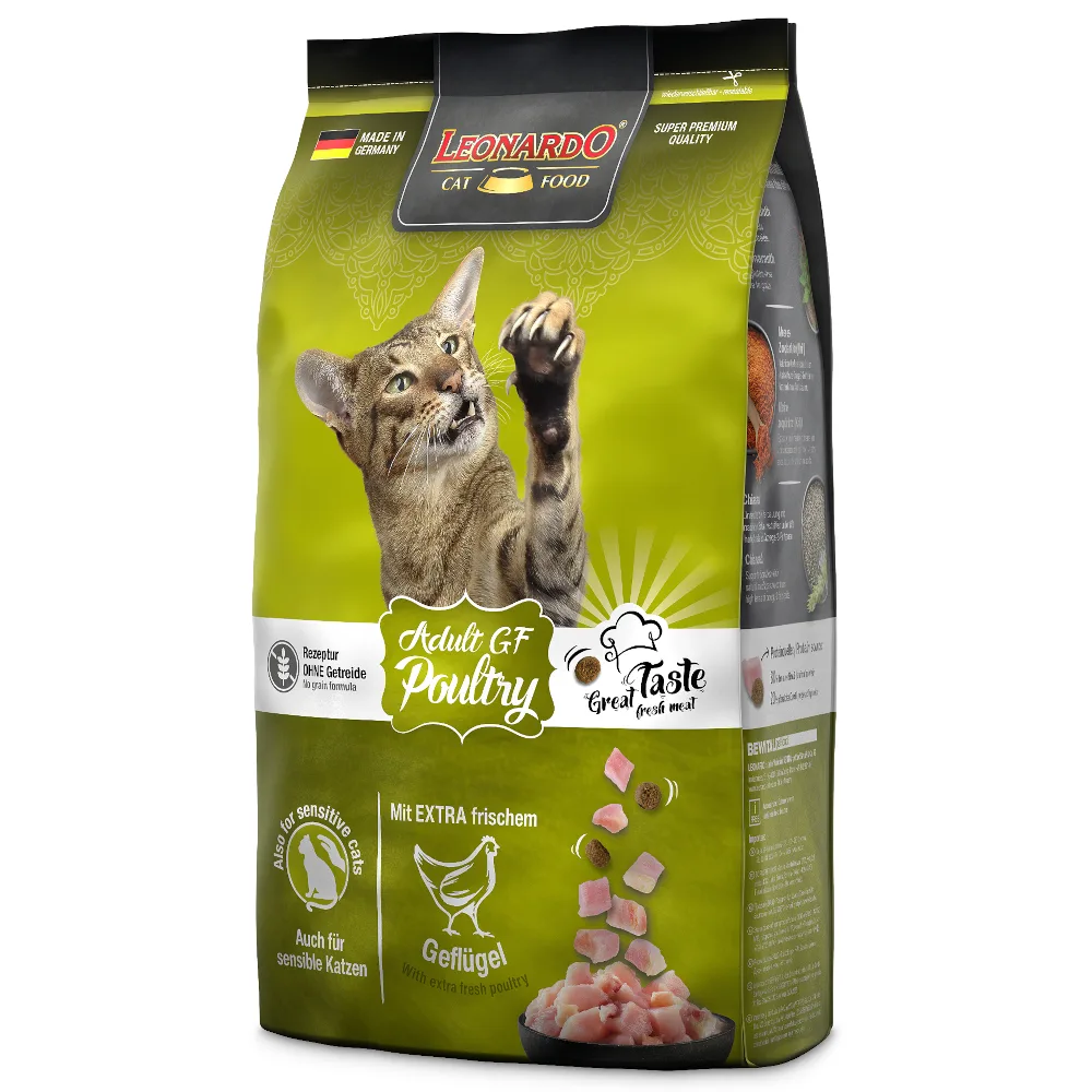 1.8kg Leonardo Adult Graanvrij met Gevogelte Katten droogvoer fra Leonardo – produktbillede