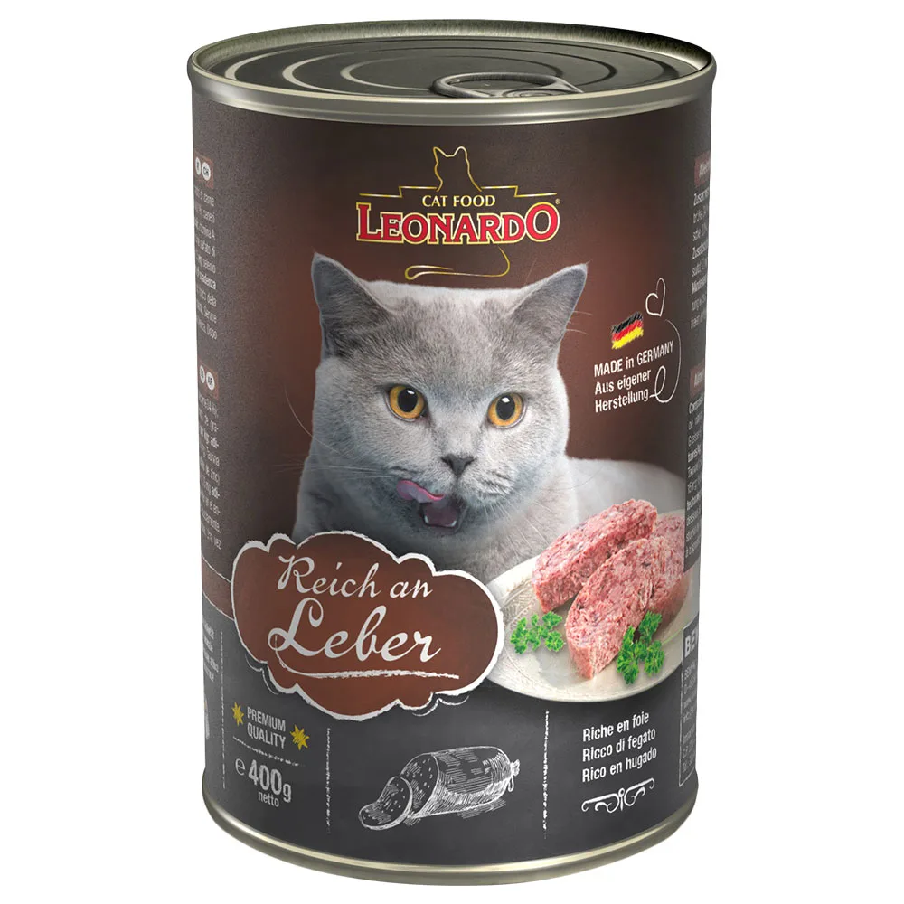 24x400g Rijk aan Lever Leonardo All Meat Kattenvoer de Leonardo – photo produit