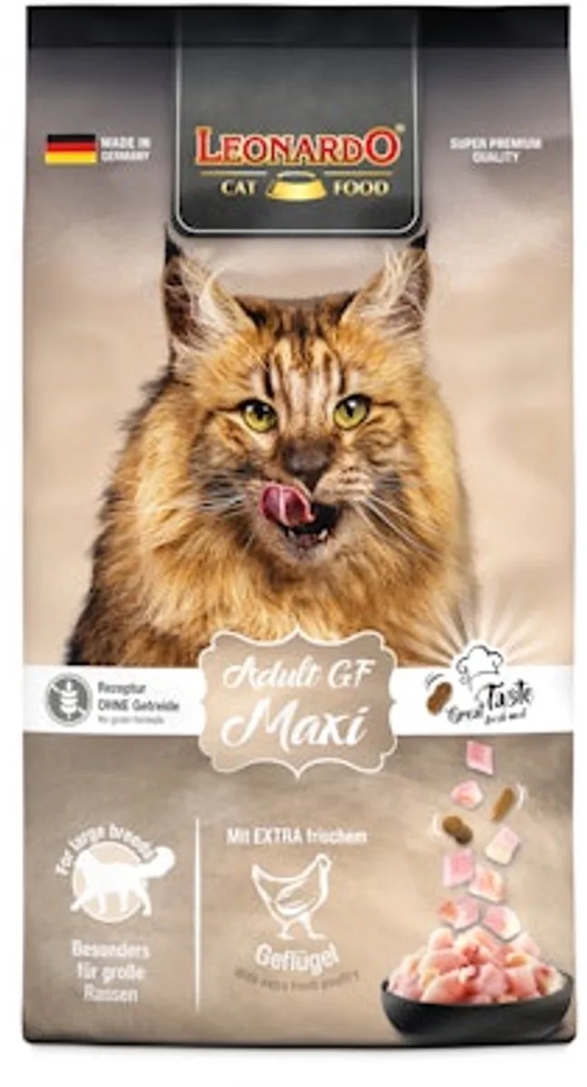 Adult Maxi Graanvrij Kattenvoer - 15 kg fra Leonardo – produktbillede
