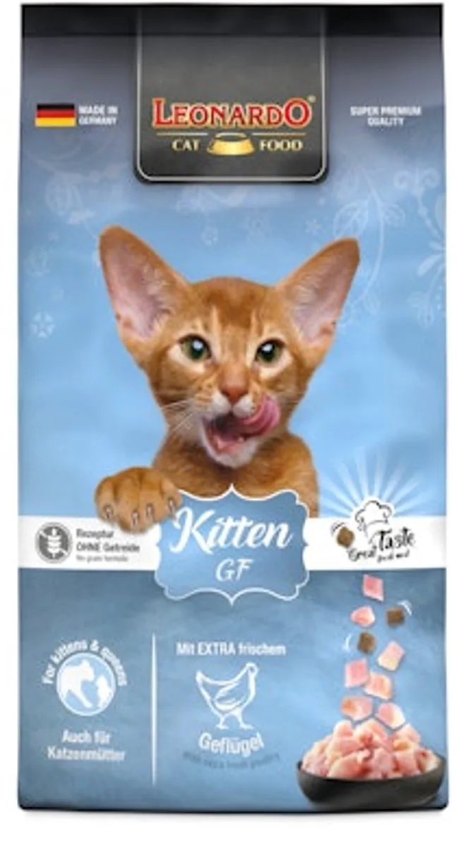 Kitten GF - 7,5 kg - Hypoallergeen Kattenbrokken fra Leonardo – produktbillede