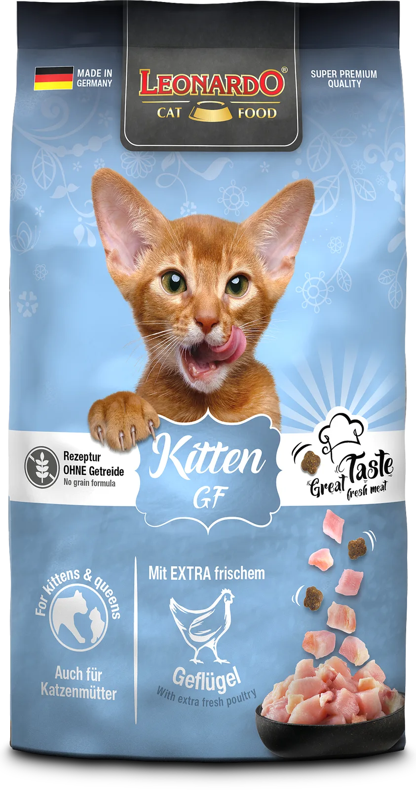 Kitten Grain Free droogvoer voor kittens 300 GR fra Leonardo – produktbillede