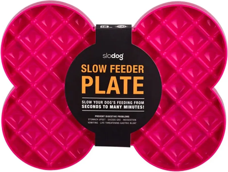Likmat hond 35 cm - Slowfeeder - Anti-schrokbak by LickiMat in Pink – product photo