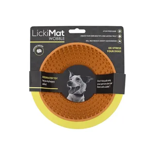 Wobble - Hondenbak - Likmat / Anti-schrok / Slowfeeder voor Hond - 16 cm by LickiMat in Orange – product photo 5 of 5