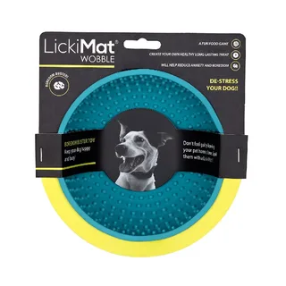 Wobble - Hondenbak - Likmat / Anti-schrok / Slowfeeder voor Hond - Turquoise - 16 cm von LickiMat – Produktfoto 5 von 5