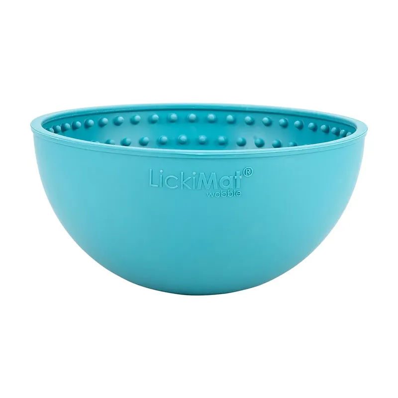 Wobble - Hondenbak - Likmat / Anti-schrok / Slowfeeder voor Hond - Turquoise - 16 cm von LickiMat – Produktfoto 2 von 5