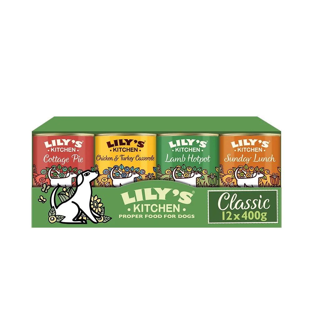 12x400g Lily's Kitchen Klassieke Recepten nat hondenvoer van Lily's Kitchen – productfoto