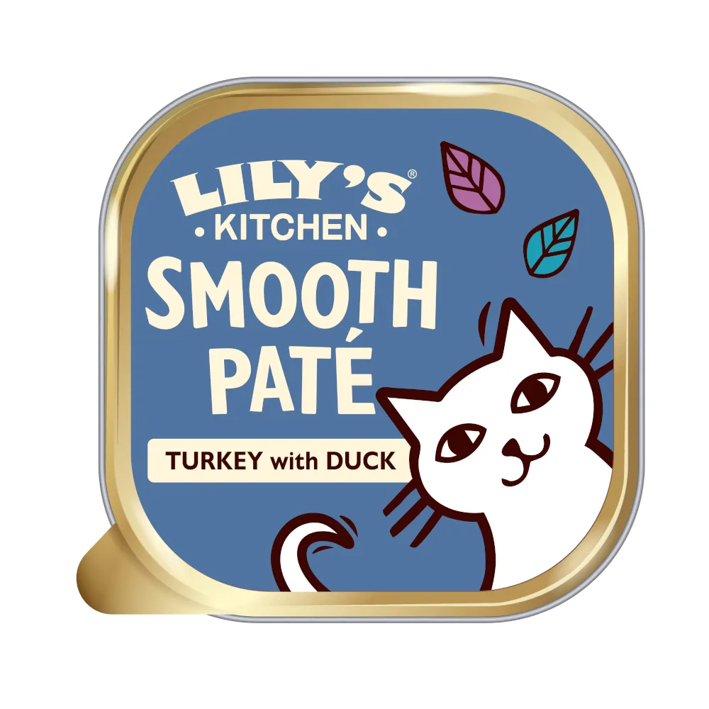 19x 85g Lily's Kitchen Smooth Paté Selection Kalkoen & eend natvoer voor katten by Lily's Kitchen – product photo