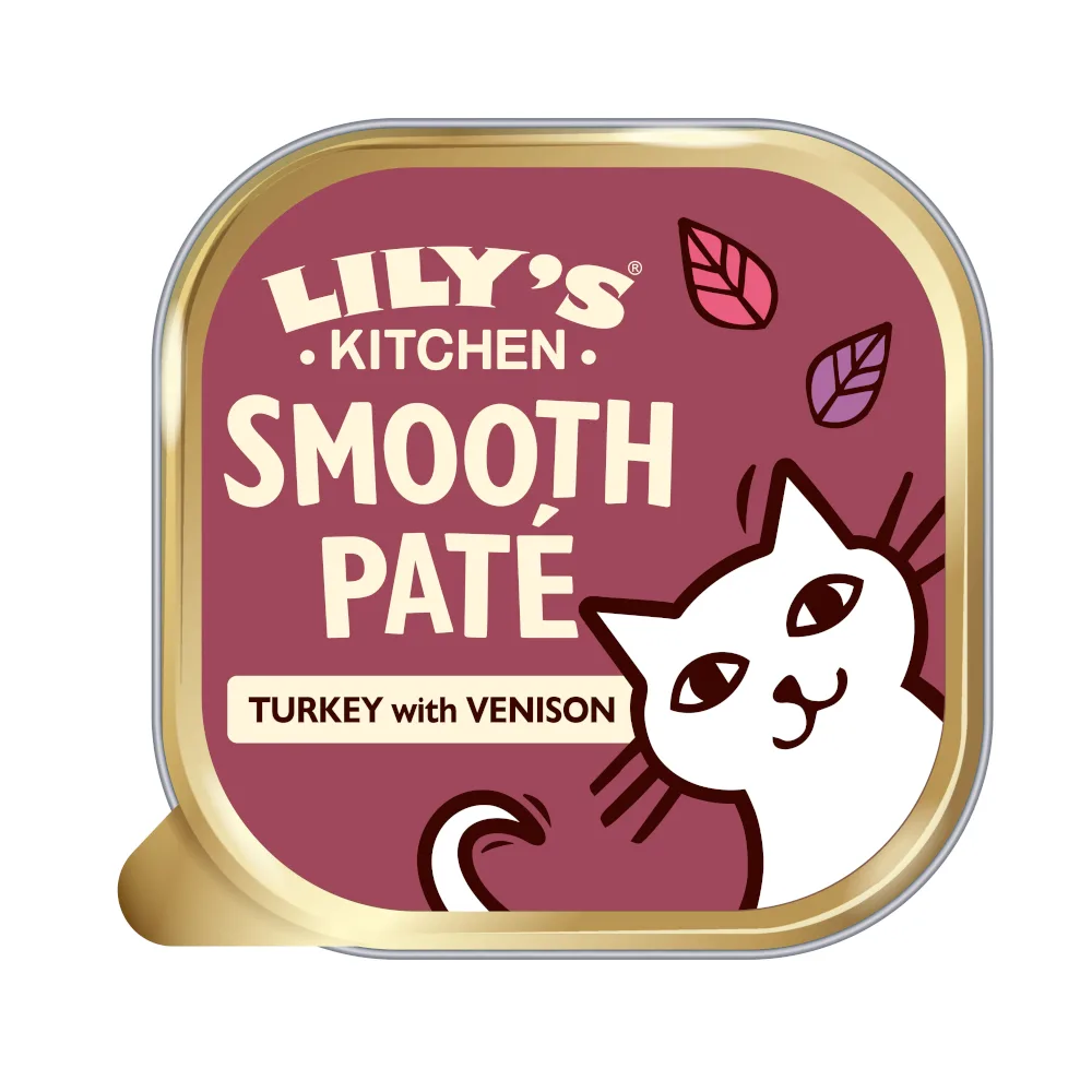 19x 85g Lily's Kitchen Smooth Paté Selection Kalkoen & hert natvoer voor katten van Lily's Kitchen – productfoto