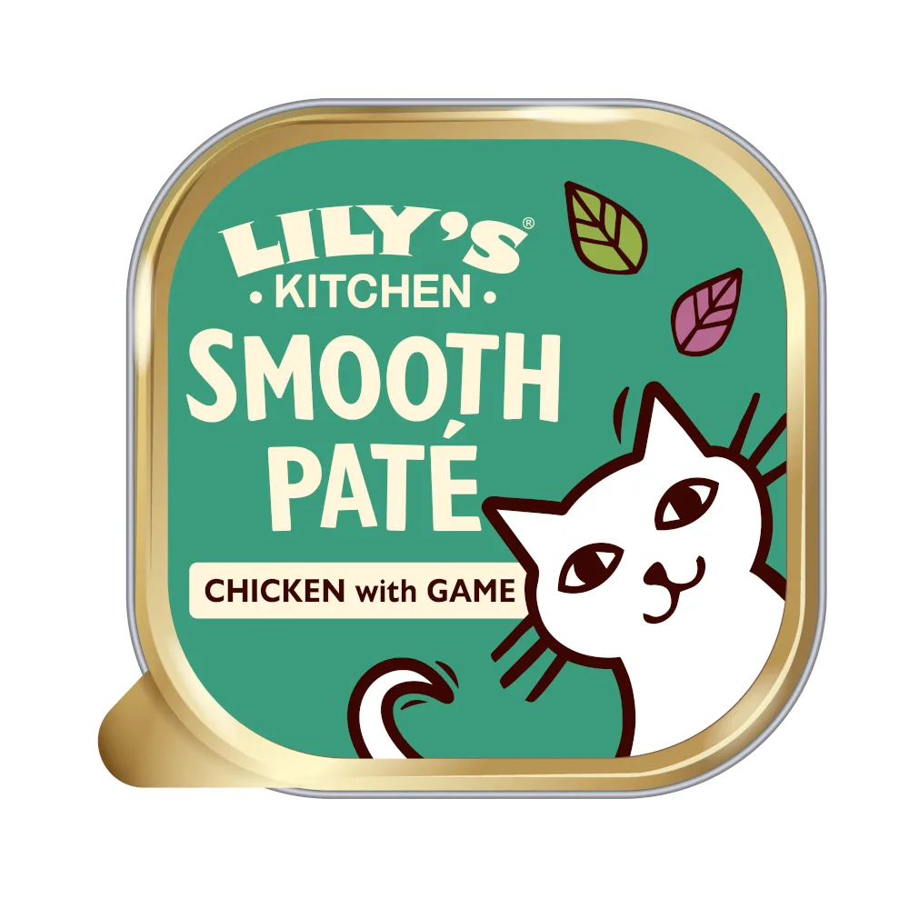 19x 85g Lily's Kitchen Smooth Paté Selection Kip & wild natvoer voor katten de Lily's Kitchen – photo produit