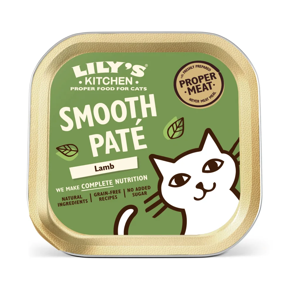 19x 85g Lily's Kitchen Smooth Paté Selection Lam natvoer voor katten de Lily's Kitchen – photo produit