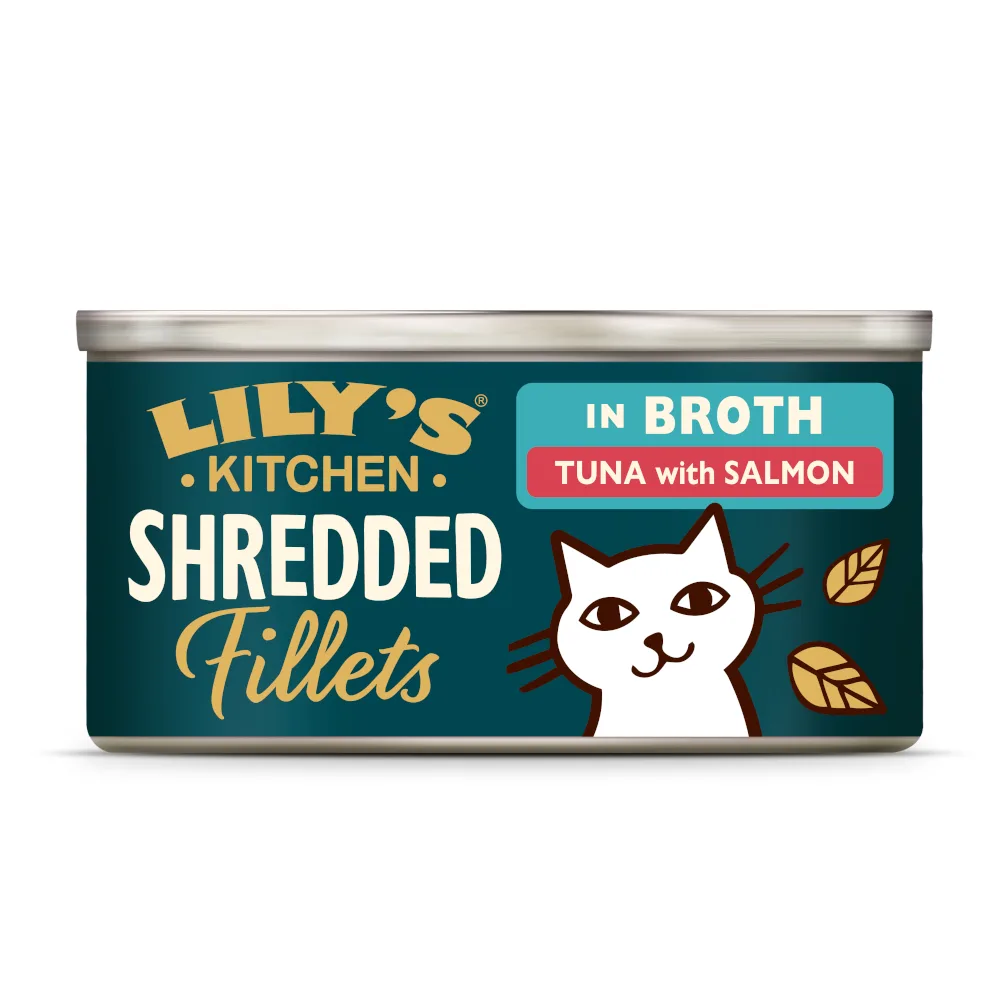 24x70g Lily's Kitchen Versnipperde Filets Tonijn & Zalm natvoer voor katten by Lily's Kitchen – product photo