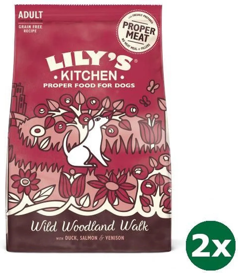 2x12 kg Lily's kitchen wild woodland walk duck / salmon / venison hondenvoer von Lily's Kitchen – Produktfoto