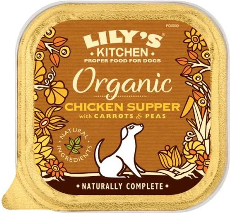 3x11x150 gr Lily's kitchen dog organic chicken supper hondenvoer fra Lily's Kitchen – produktbillede