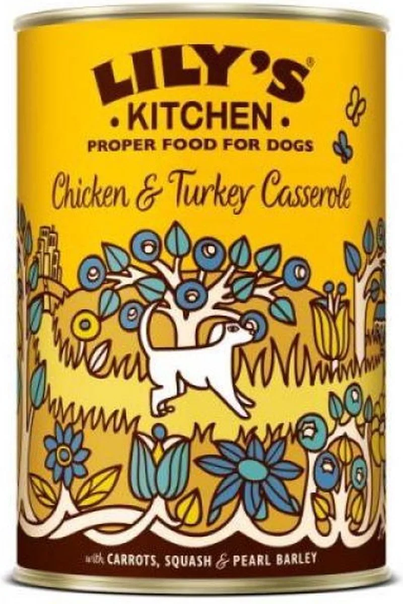 3x6x400 gr Lily's kitchen dog chicken / turkey casserole hondenvoer de Lily's Kitchen – photo produit