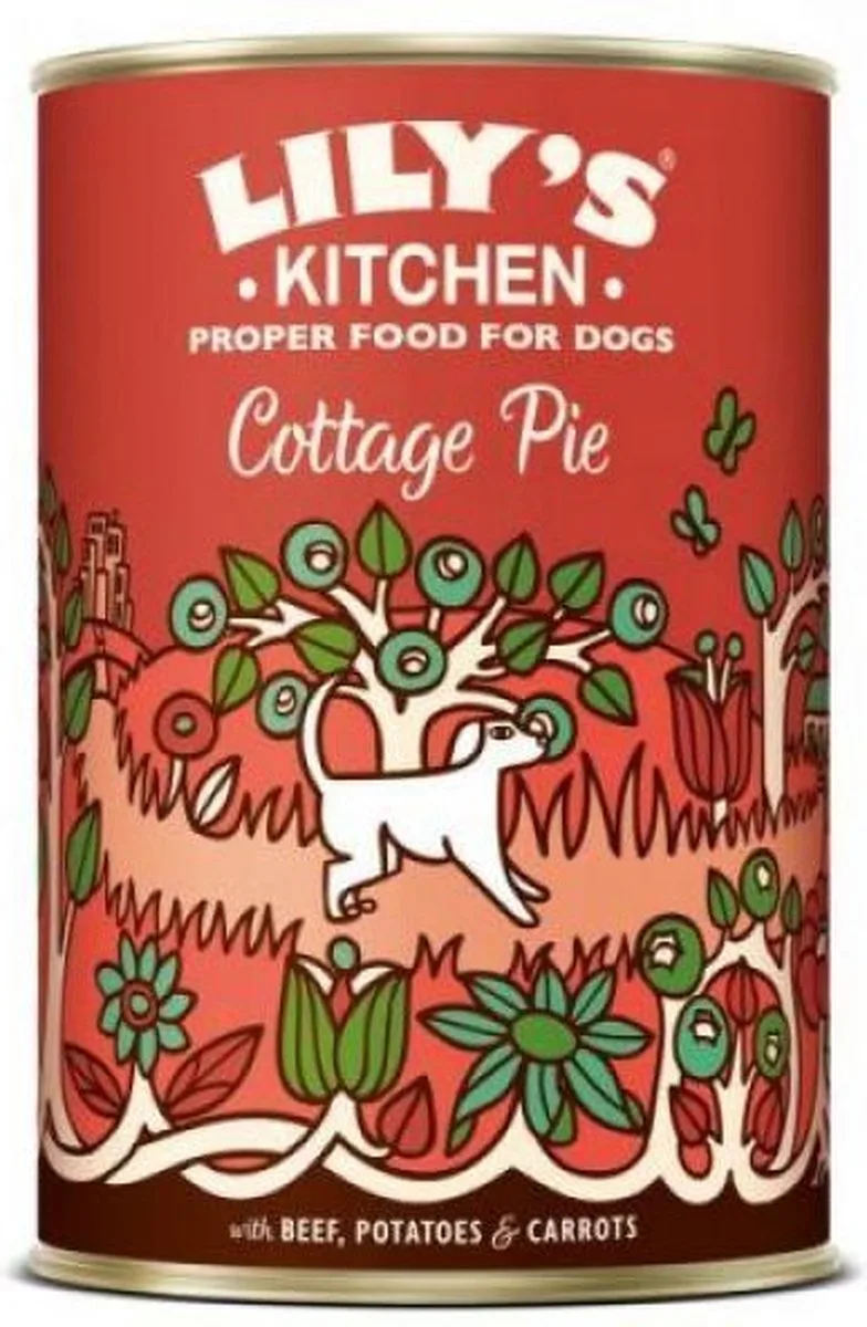 3x6x400 gr Lily's kitchen dog cottage pie hondenvoer de Lily's Kitchen – photo produit