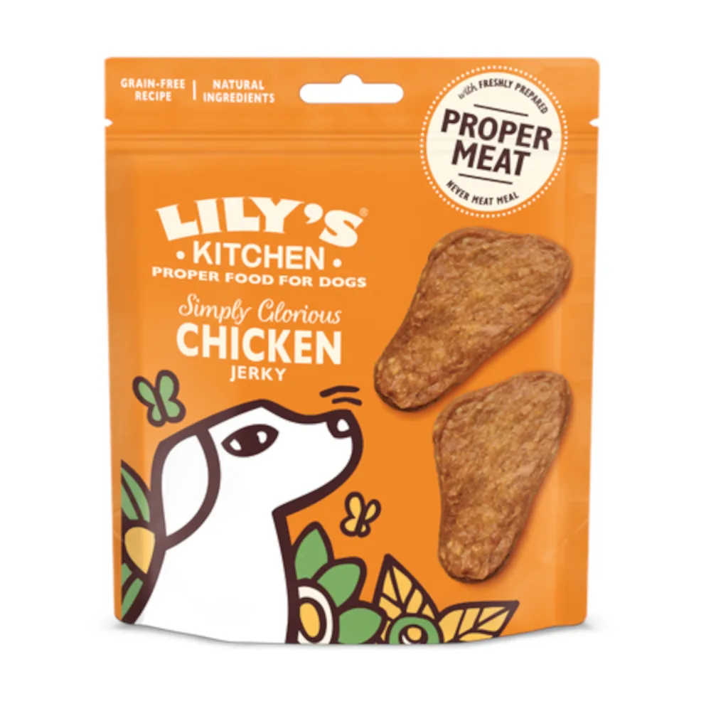 70g Lily's Kitchen Jerkies met kip hondensnacks de Lily's Kitchen – photo produit