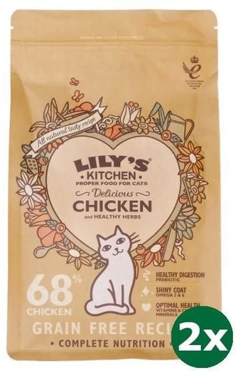 cat adult chicken casserole kattenvoer 2x 800 gr by Lily's Kitchen – product photo