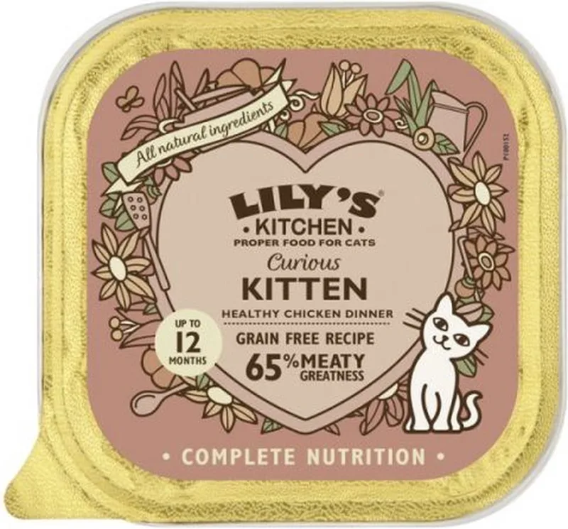 cat curious kitten kattenvoer 3x 19x85 gr von Lily's Kitchen – Produktfoto