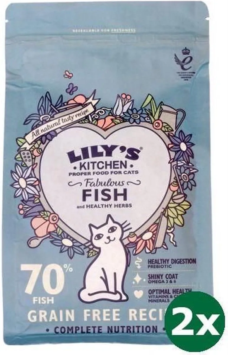 cat fisherman's feast fish kattenvoer 2x 2 kg von Lily's Kitchen – Produktfoto