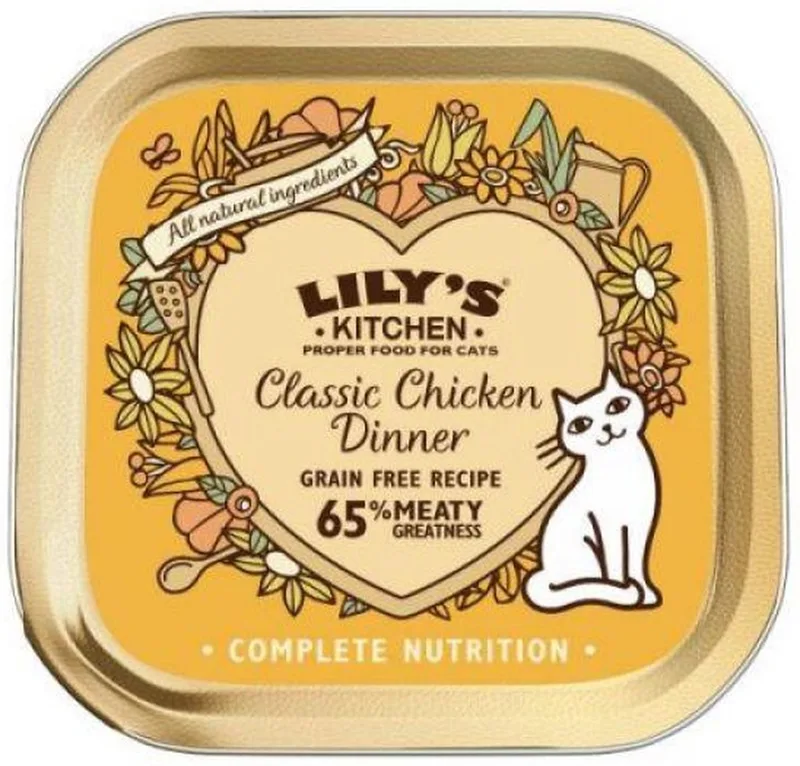 cat smooth pate chicken kattenvoer 3x 19x85 gr von Lily's Kitchen – Produktfoto