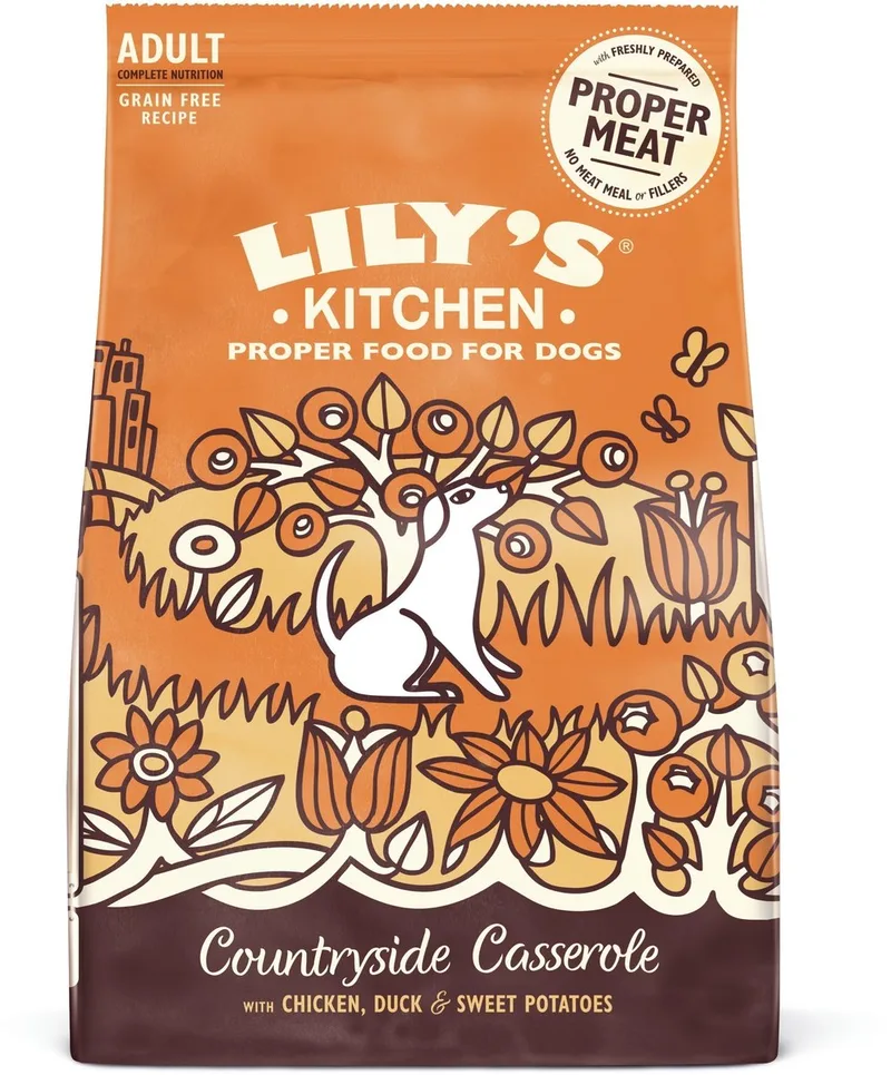 Chicken Duck Countryside Casserole Hondenvoer fra Lily's Kitchen – produktbillede