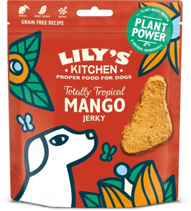Hondensnack Jerky Mango - 4 x 70 gr - Voordeelverpakking by Lily's Kitchen – product photo