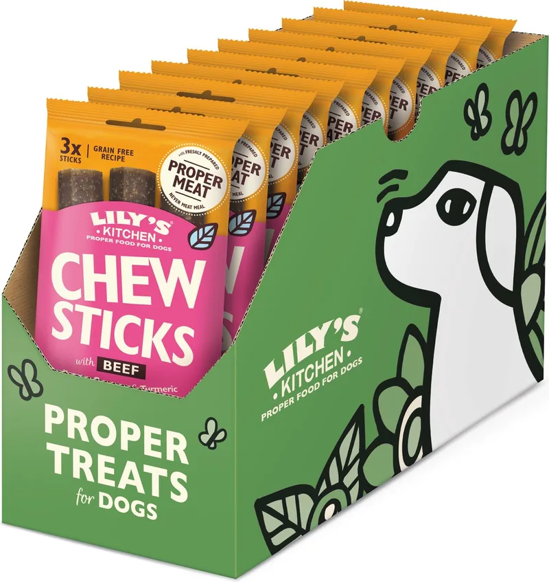 Hondensnacks - Chew Sticks Rund - 10 x 120 g de Lily's Kitchen – photo produit
