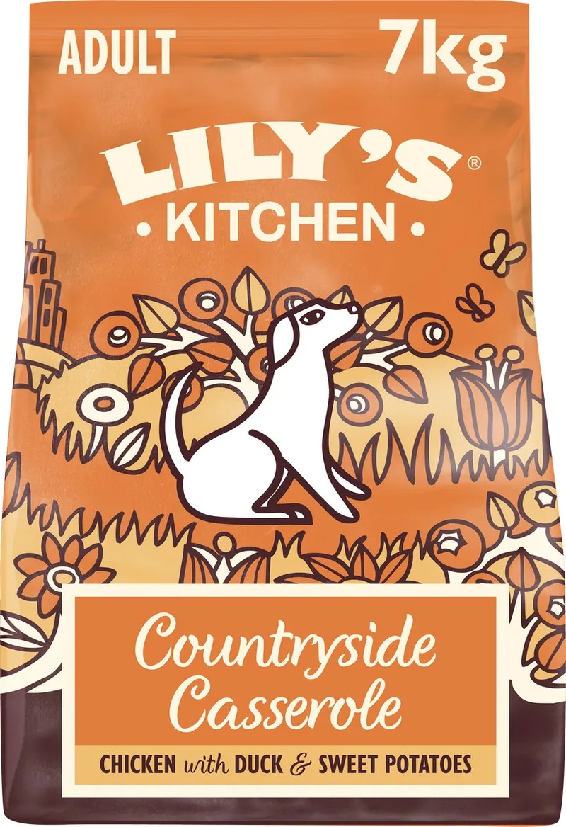 Hondenvoer - Droogvoer - Countryside Casserole Stoofpotje met Kip & Eend - 7 kg von Lily's Kitchen – Produktfoto