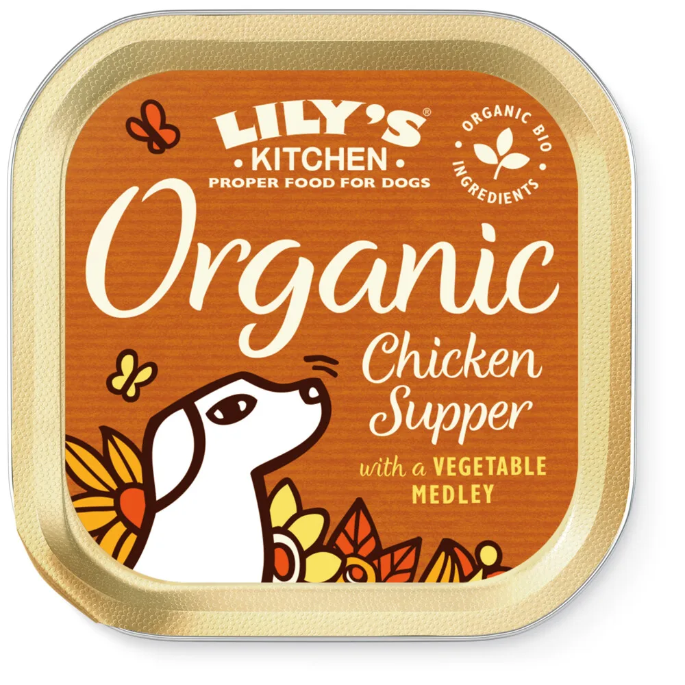 Hondenvoer Nat Organic Supper Kip 150 gr van Lily's Kitchen – productfoto