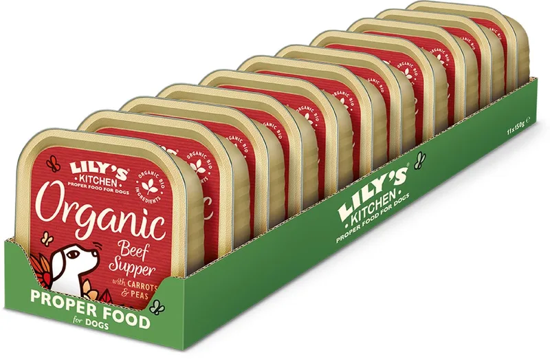 Hondenvoer - Natvoer - Biologische Paté Rund - 11 x 150 g by Lily's Kitchen – product photo