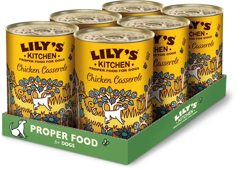 Hondenvoer - Natvoer - Chicken & Turkey Casserole Stoofpotje met Kip en Kalkoen - 6 x 400 g de Lily's Kitchen – photo produit