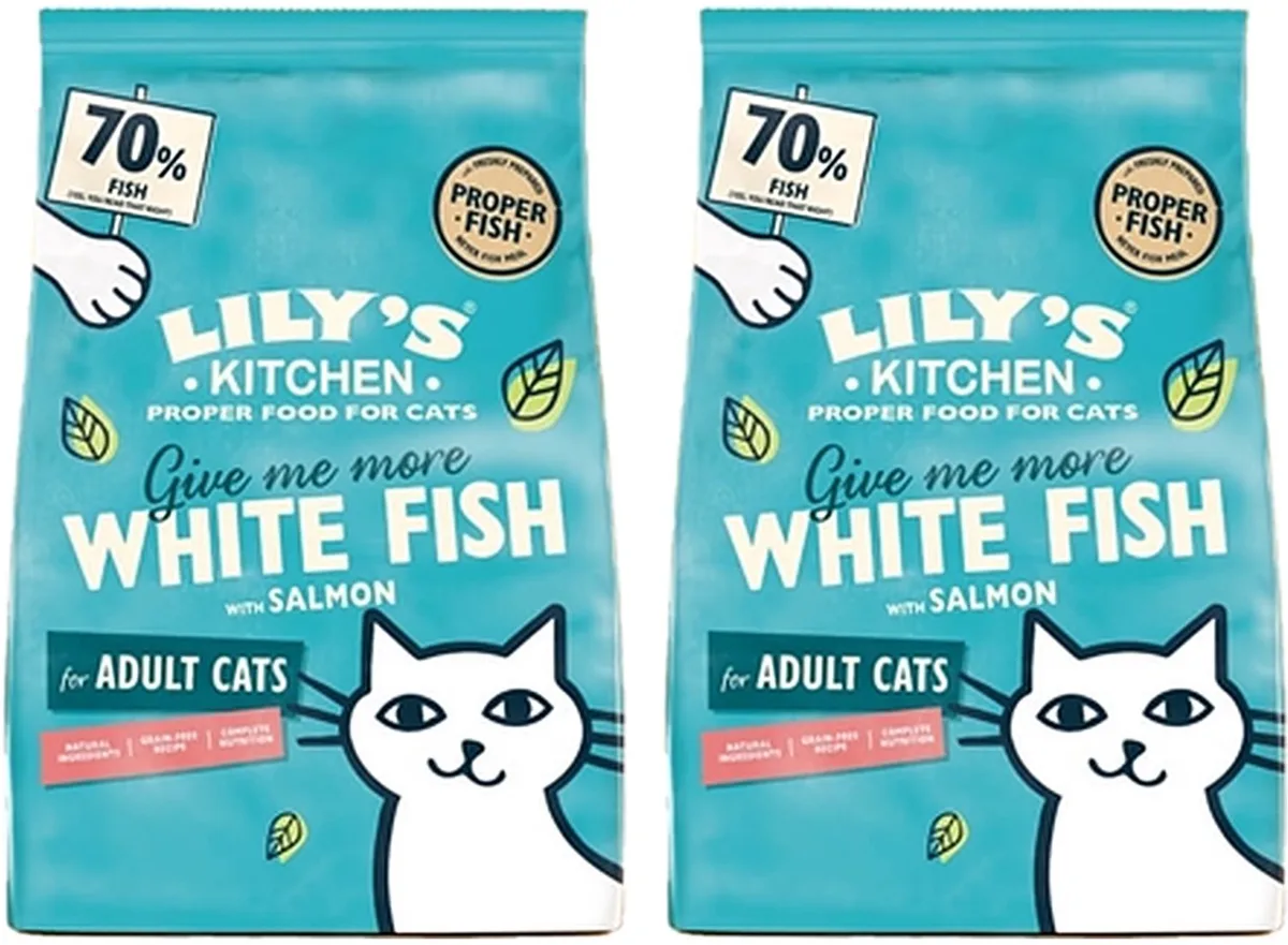 Kattenvoer LILY'S KITCHEN - Graanvrij Vis met Zalm en Witvis 800g - 2 stuks - Multipack van Lily's Kitchen – productfoto