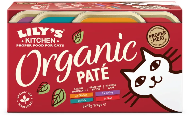 Kattenvoer Nat Organic Paté Multipack - 8x85 gr by Lily's Kitchen – product photo