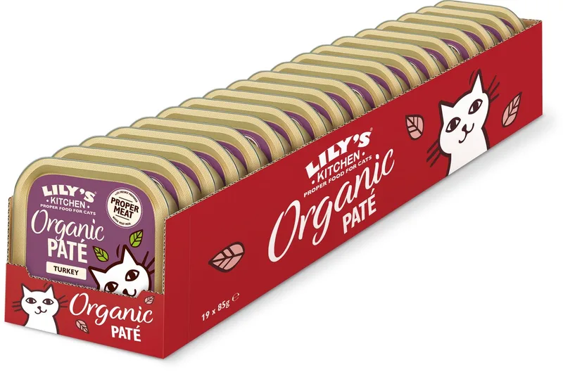 Kattenvoer - Natvoer - Biologische Kalkoenpaté - 19 x 85 g de Lily's Kitchen – photo produit