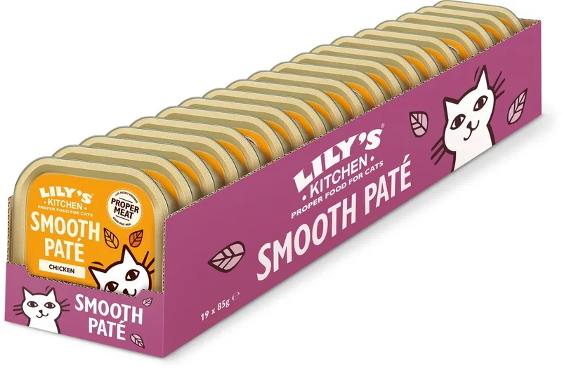 Kattenvoer - Natvoer - Smooth Paté Kip - 19 x 85 g von Lily's Kitchen – Produktfoto