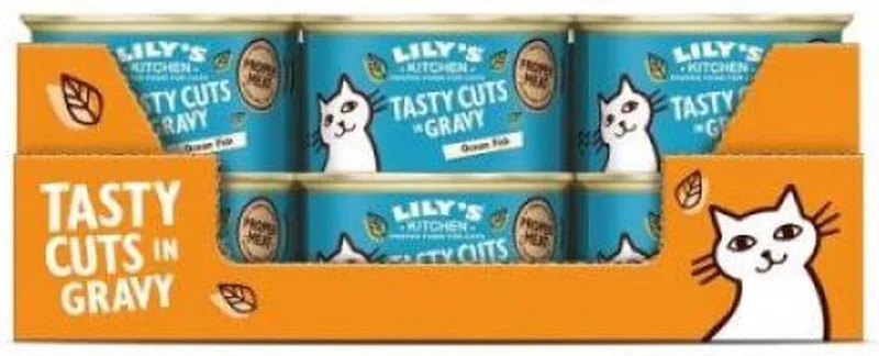 ocean fish tasty cuts in gravy kattenvoer 3x 24x85 gr de Lily's Kitchen – photo produit