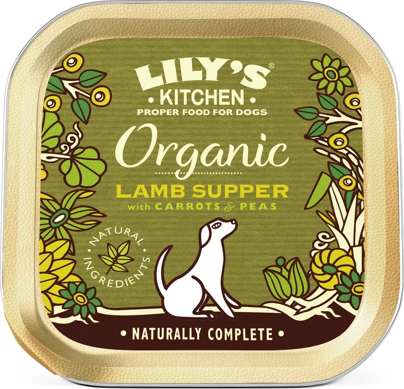 Organic Hondenvoer - Kuipje - Lam - 11 x 150 g by Lily's Kitchen – product photo