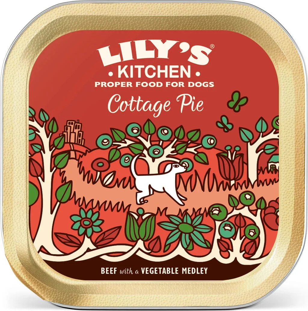 Rindfleischpastete Cottage Pie Schale - 150 g van Lily's Kitchen – productfoto
