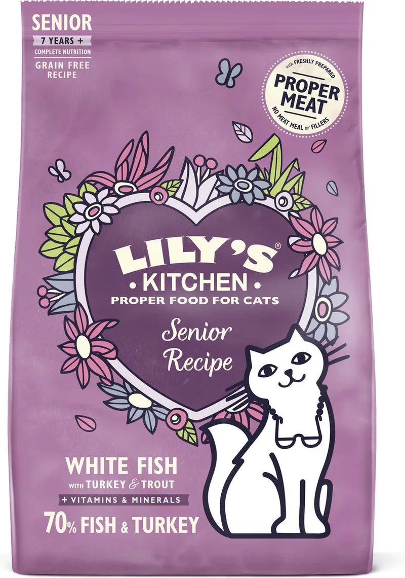 Senior Fish Turkey Recipe Kattenvoer fra Lily's Kitchen – produktbillede