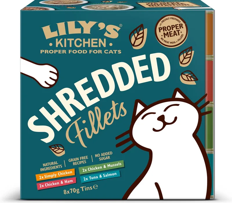 Shredded Fillets Natvoer Kat von Lily's Kitchen – Produktfoto
