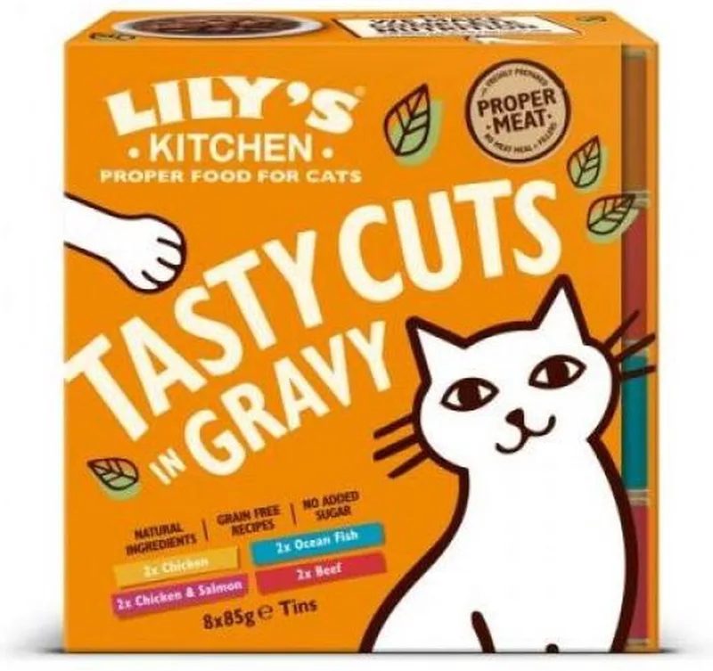 tasty cuts in gravy multipack kattenvoer 3x 8x85 gr de Lily's Kitchen – photo produit