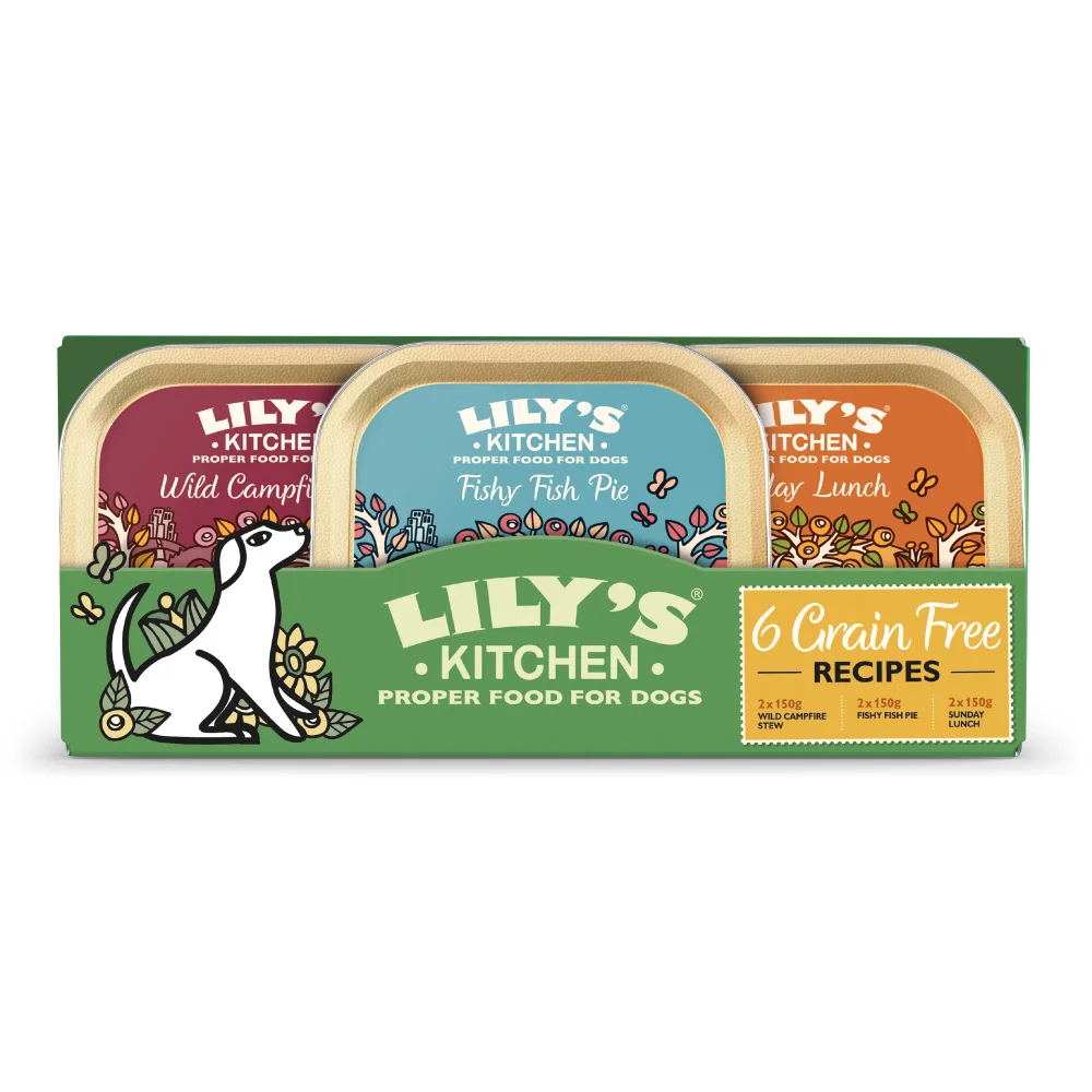 Voordeelpakket: 12 x 150 g Lily's Kitchen graanvrije menu's voor honden, hondenvoer nat by Lily's Kitchen – product photo