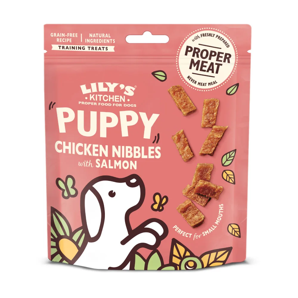 Voordeelpakket: 3x70g Lily's Kitchen Puppy hapjes met kip & zalm hondensnacks van Lily's Kitchen – productfoto