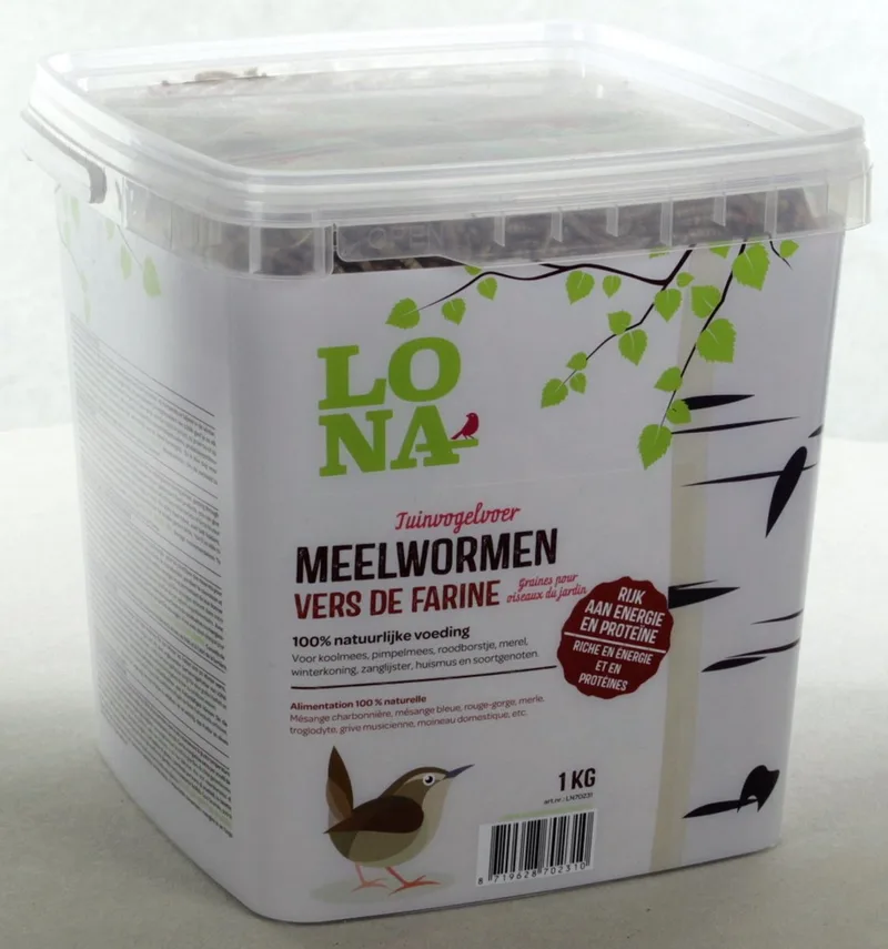 Meelwormen Emmer 1 kg - Vogel by Lona – product photo