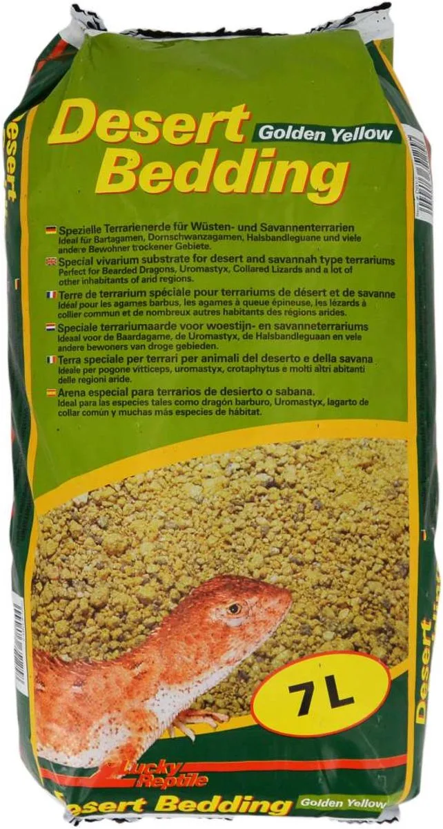 Desert Bedding Golden Yellow - Terrarium Bodembedekking - 7 liter de Lucky Reptile – photo produit